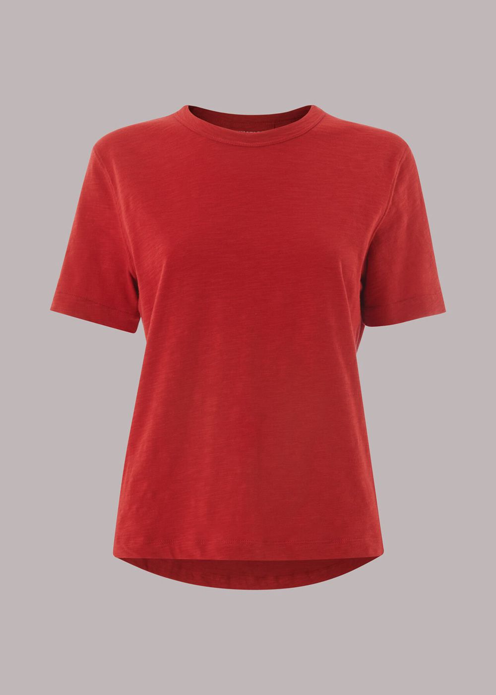 Whistles Emily Ultimate T-Shirt Red | US-90612BDUW