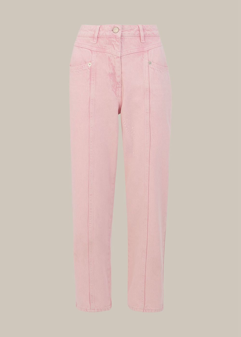 Whistles Emma Panelled Jeans Pink | US-39507LSYR