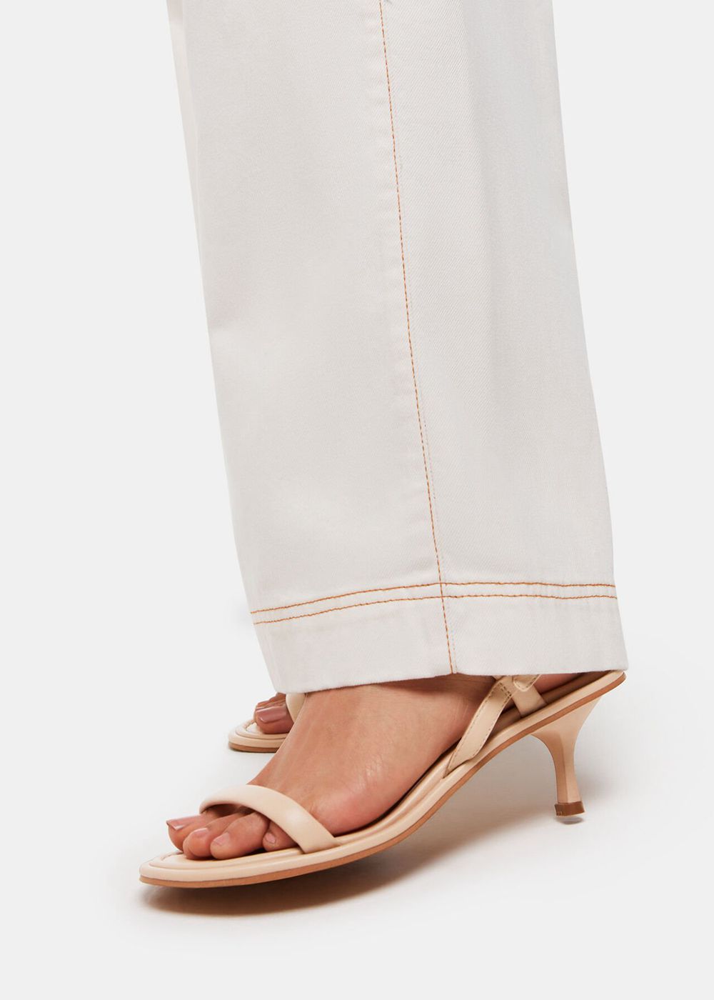 Whistles Enslee Heels Sandals Neutral | US-35147BNCG