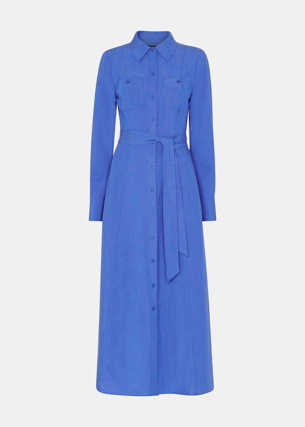 Whistles Estella Shirt Dress Blue | US-96341EGUM