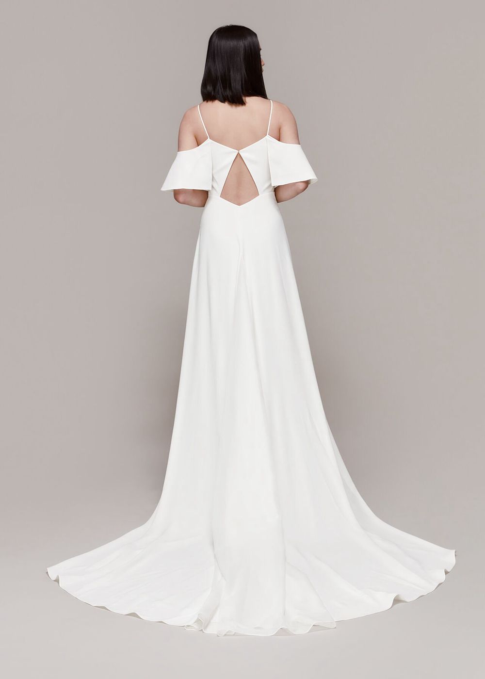 Whistles Esther Bardot Wedding Dress White | US-19365CSRJ