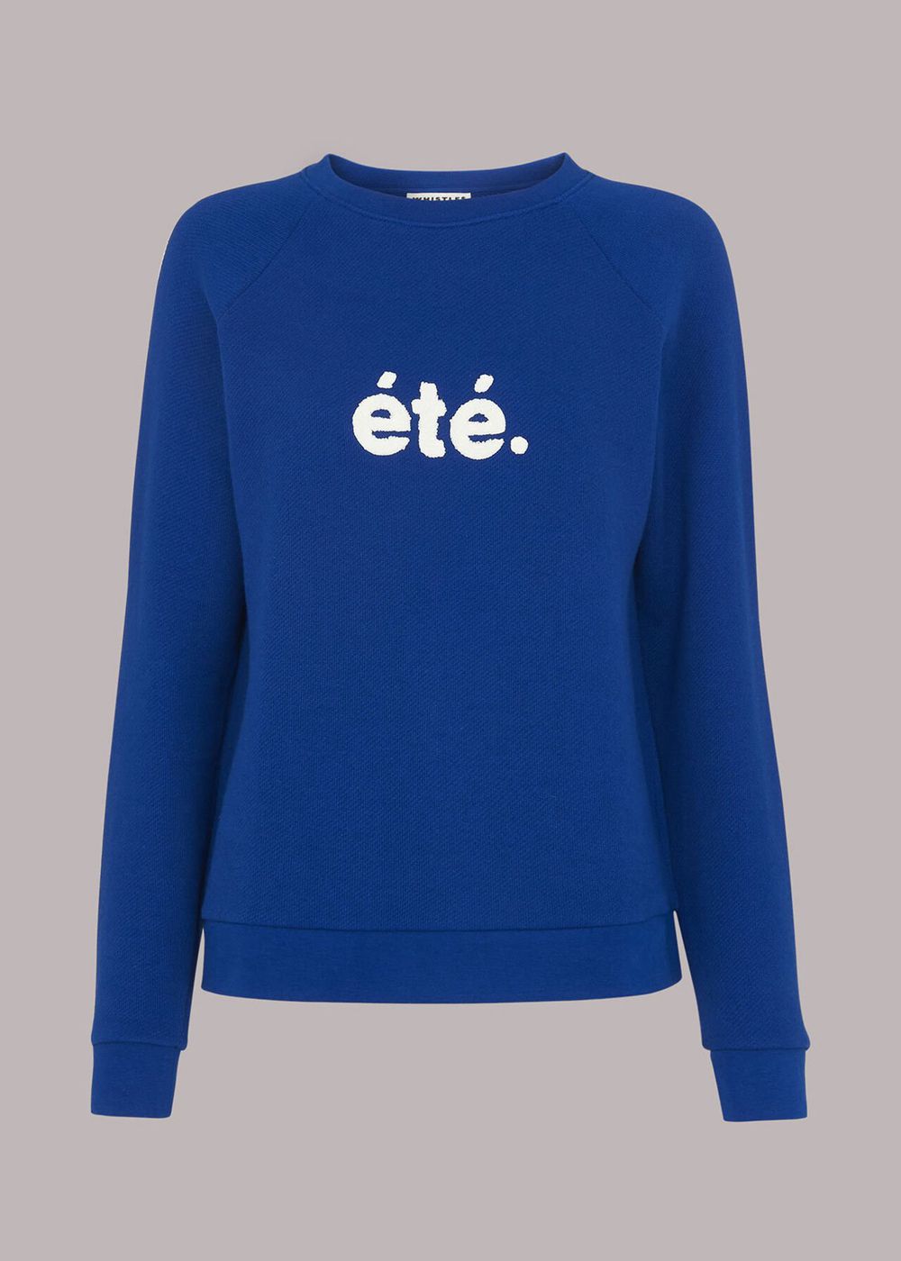 Whistles Ete Sweatshirt Blue | US-15329ALSP