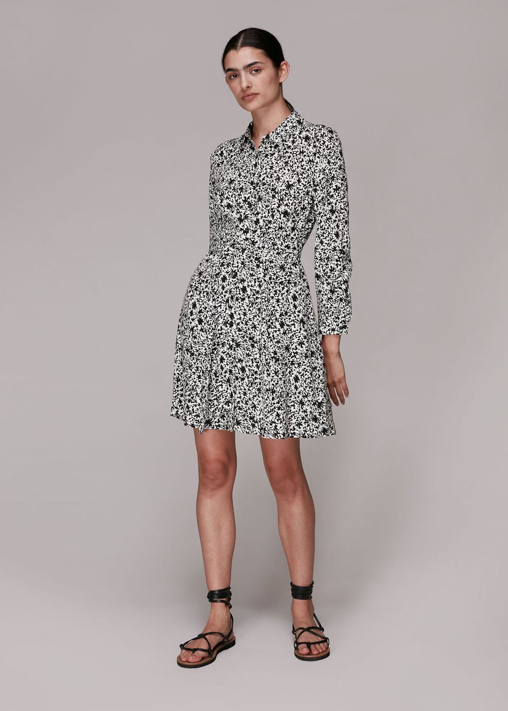 Whistles Eucalyptus Print Shirt Dress Multicolor | US-48705ESBG