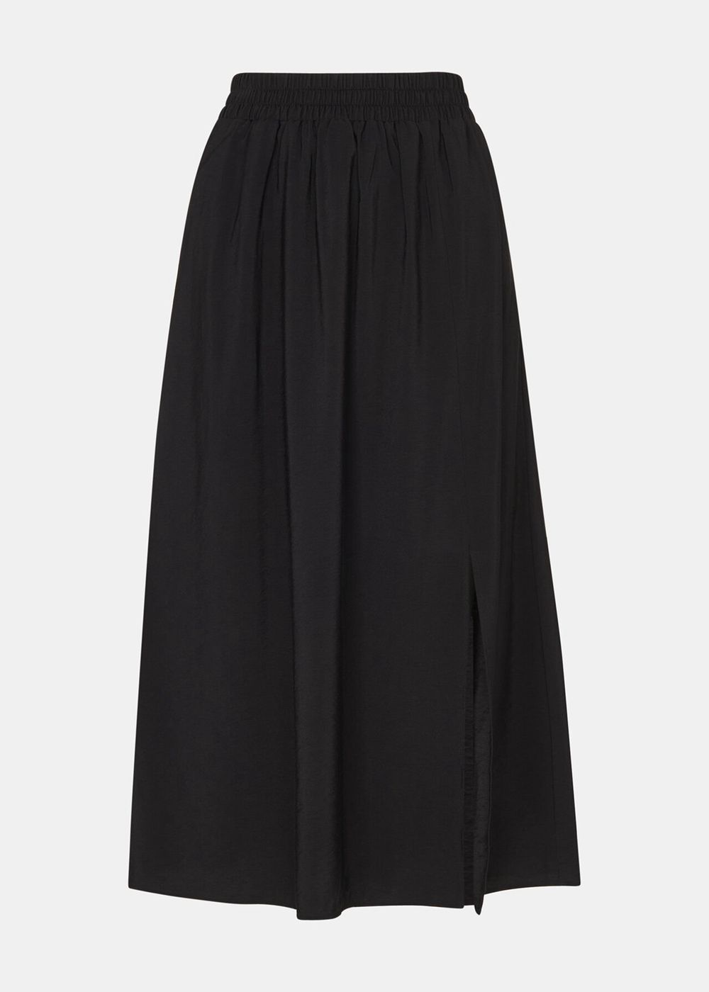 Whistles Eva Elasticated Waist Skirts Black | US-76309THER