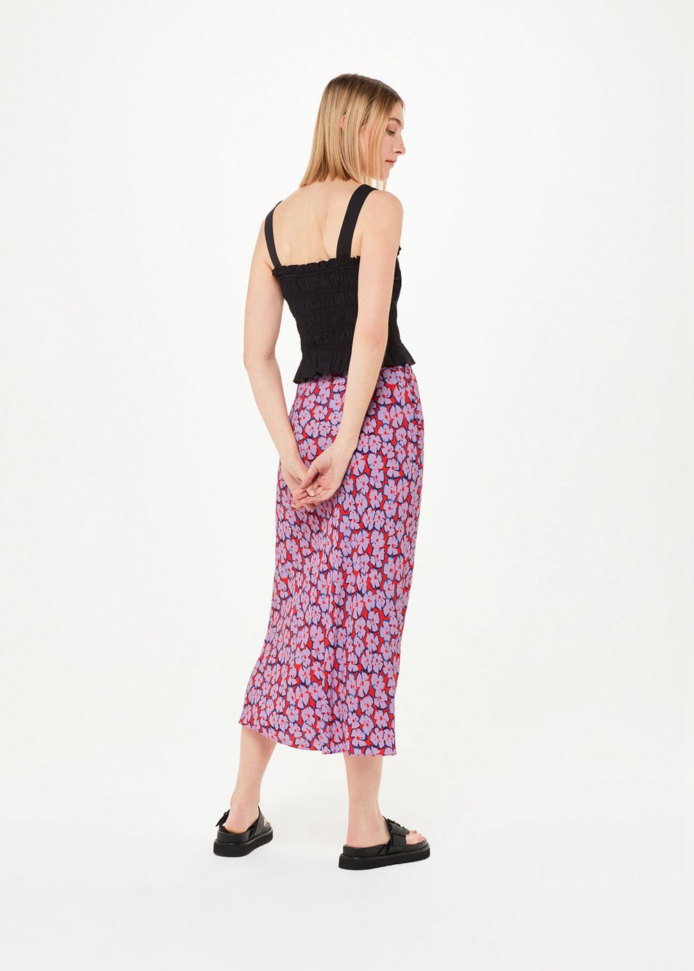 Whistles Farfalle Print Bias Cut Skirts Multicolor | US-82645CVFW