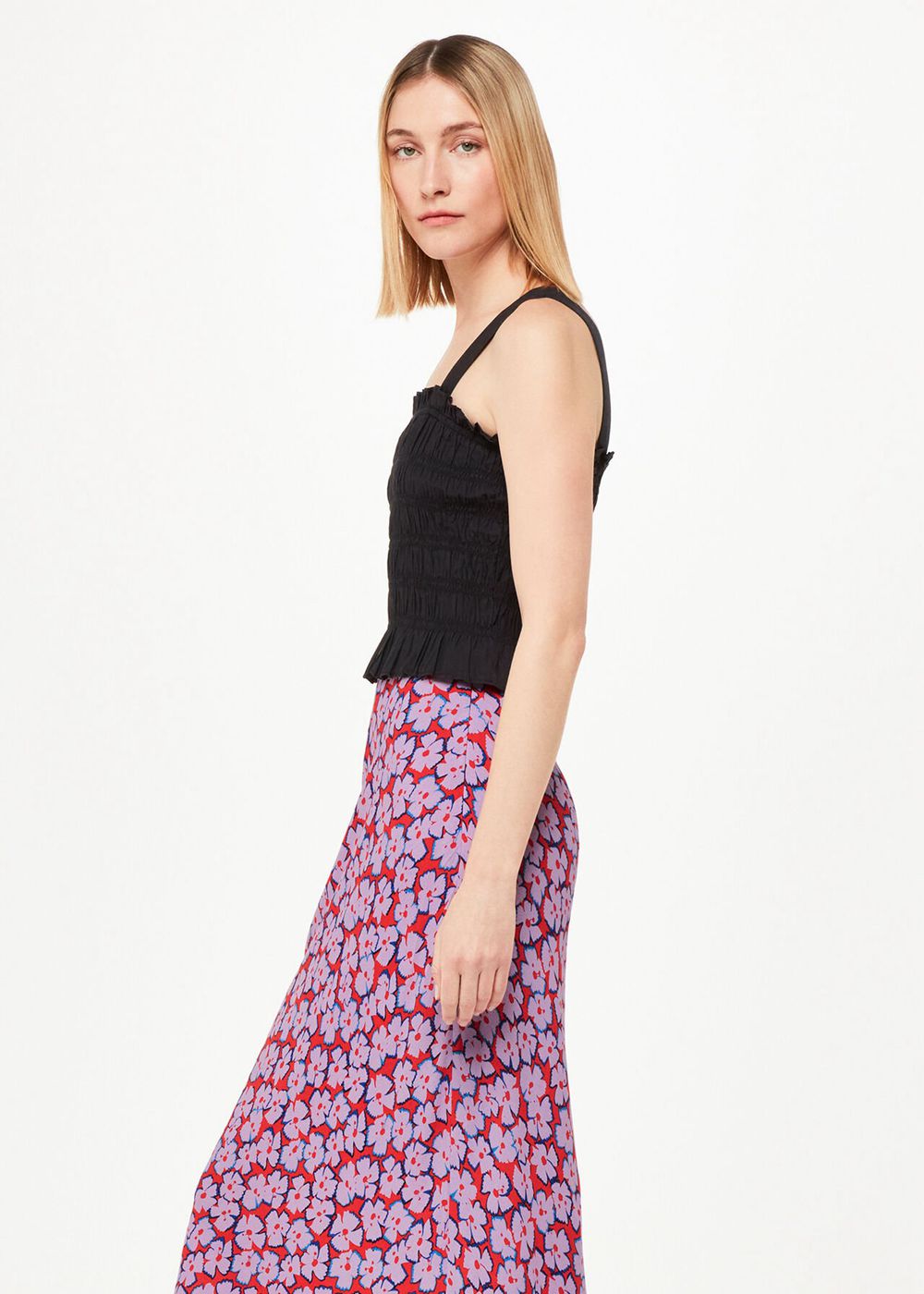 Whistles Farfalle Print Bias Cut Skirts Multicolor | US-82645CVFW