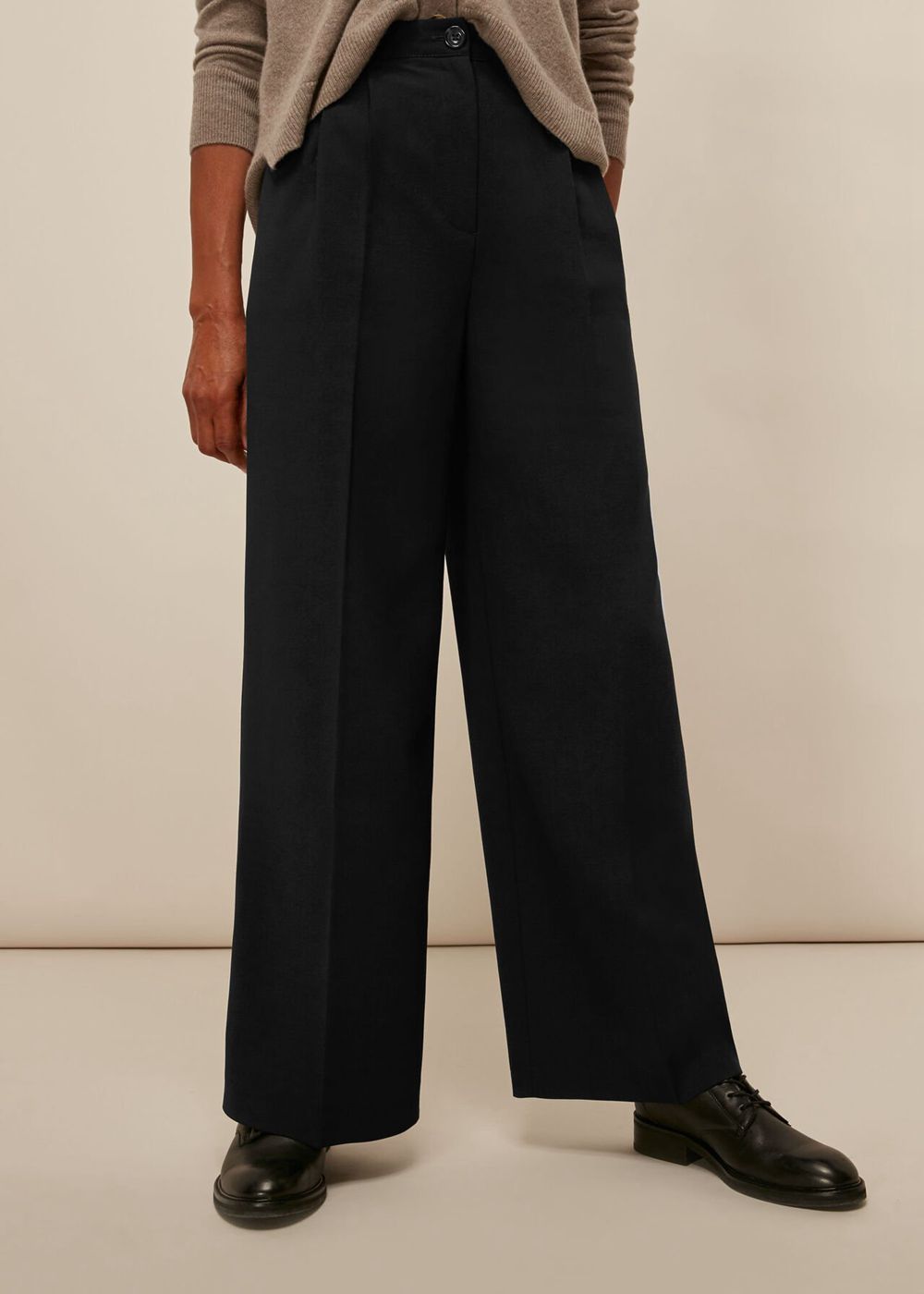 Whistles Fionn Full Length Pants Black | US-87195PATE