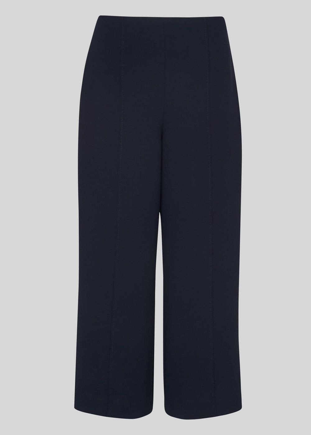 Whistles Flat Front Crop Pants Navy | US-40321PSOE