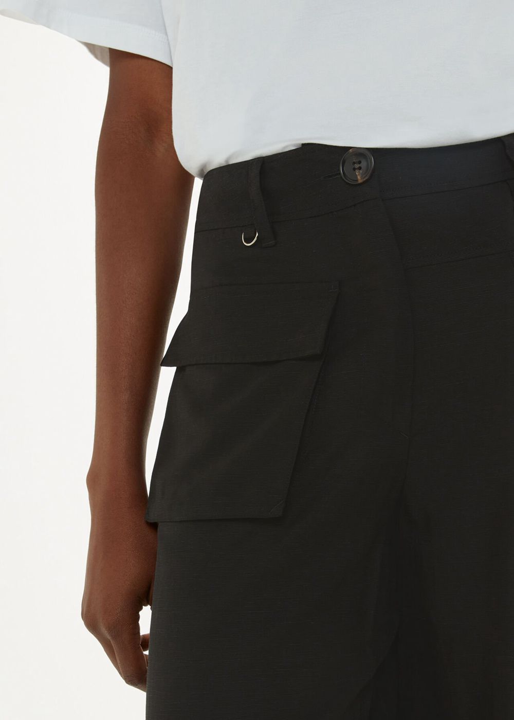 Whistles Flora Pocket Detail Pants Black | US-17263NKXF