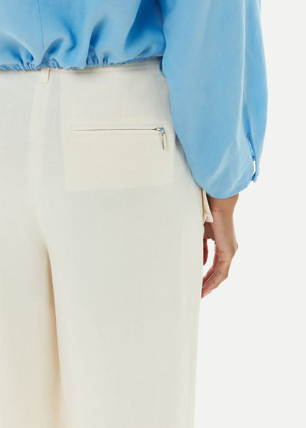 Whistles Flora Pocket Detail Pants Neutral | US-69021KBWC