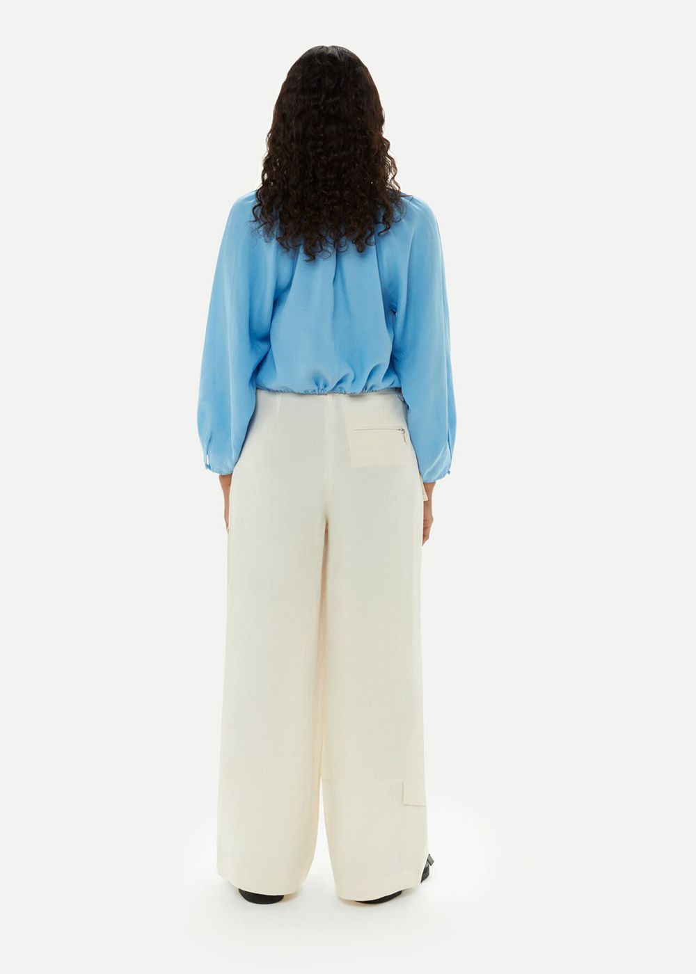 Whistles Flora Pocket Detail Pants Neutral | US-69021KBWC