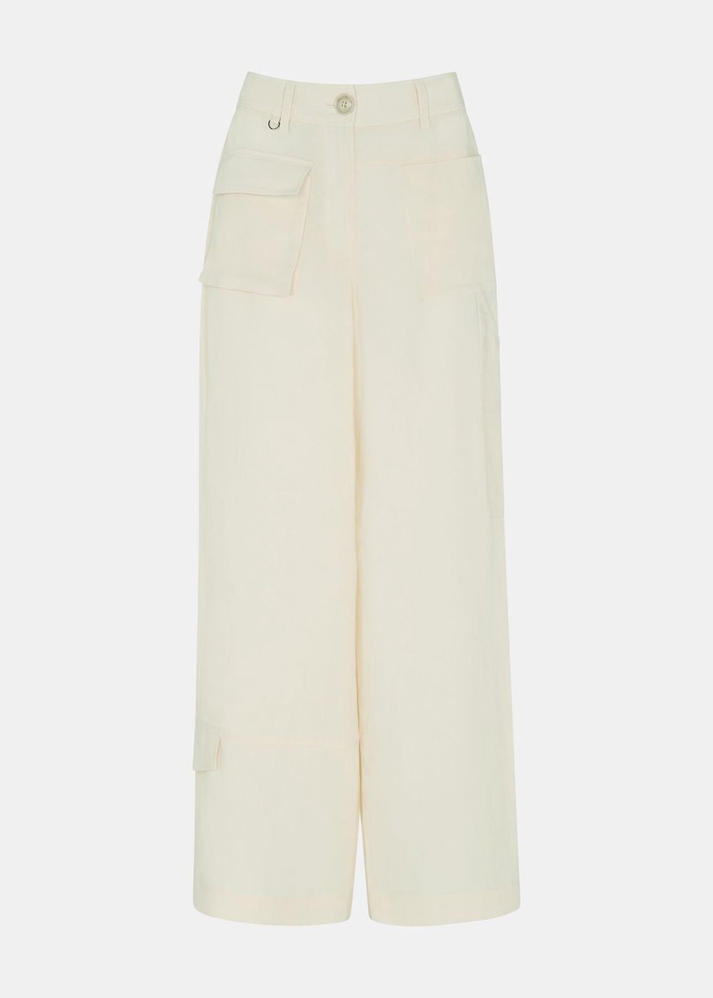 Whistles Flora Pocket Detail Pants Neutral | US-69021KBWC