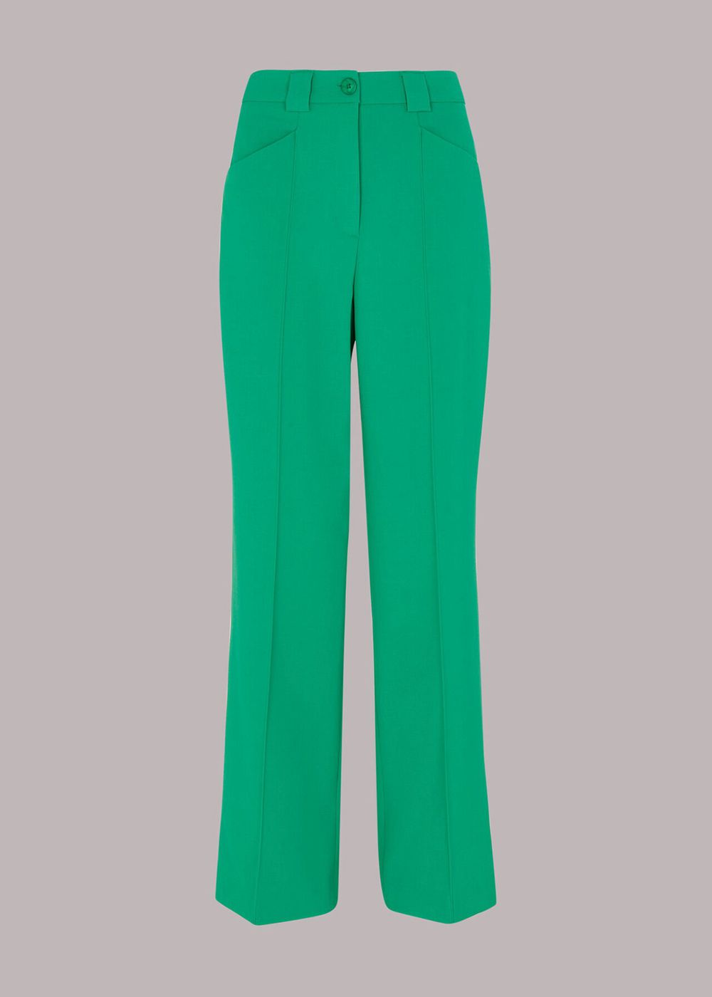 Whistles Flora Slim Tailored Pants Green | US-76951KZYI