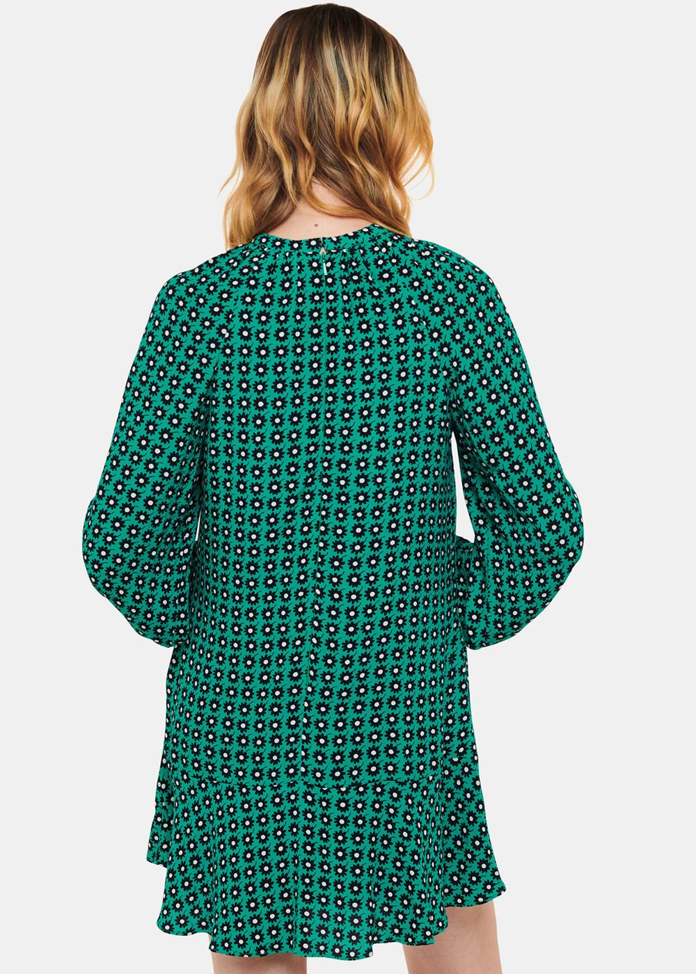 Whistles Floral Dot Flippy Dress Green / Multicolor | US-63209BQGU