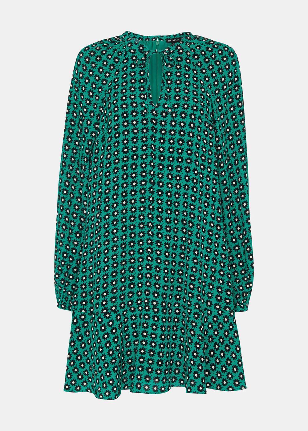 Whistles Floral Dot Flippy Dress Green / Multicolor | US-63209BQGU