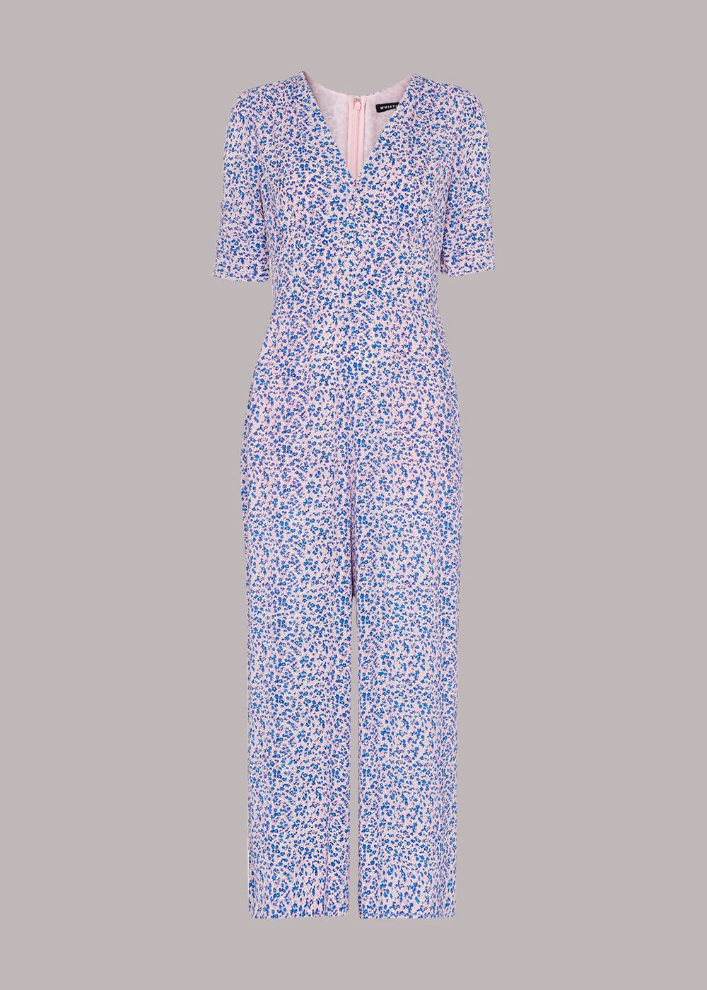 Whistles Floral Garden Print Jumpsuit Multicolor | US-24586FCYK