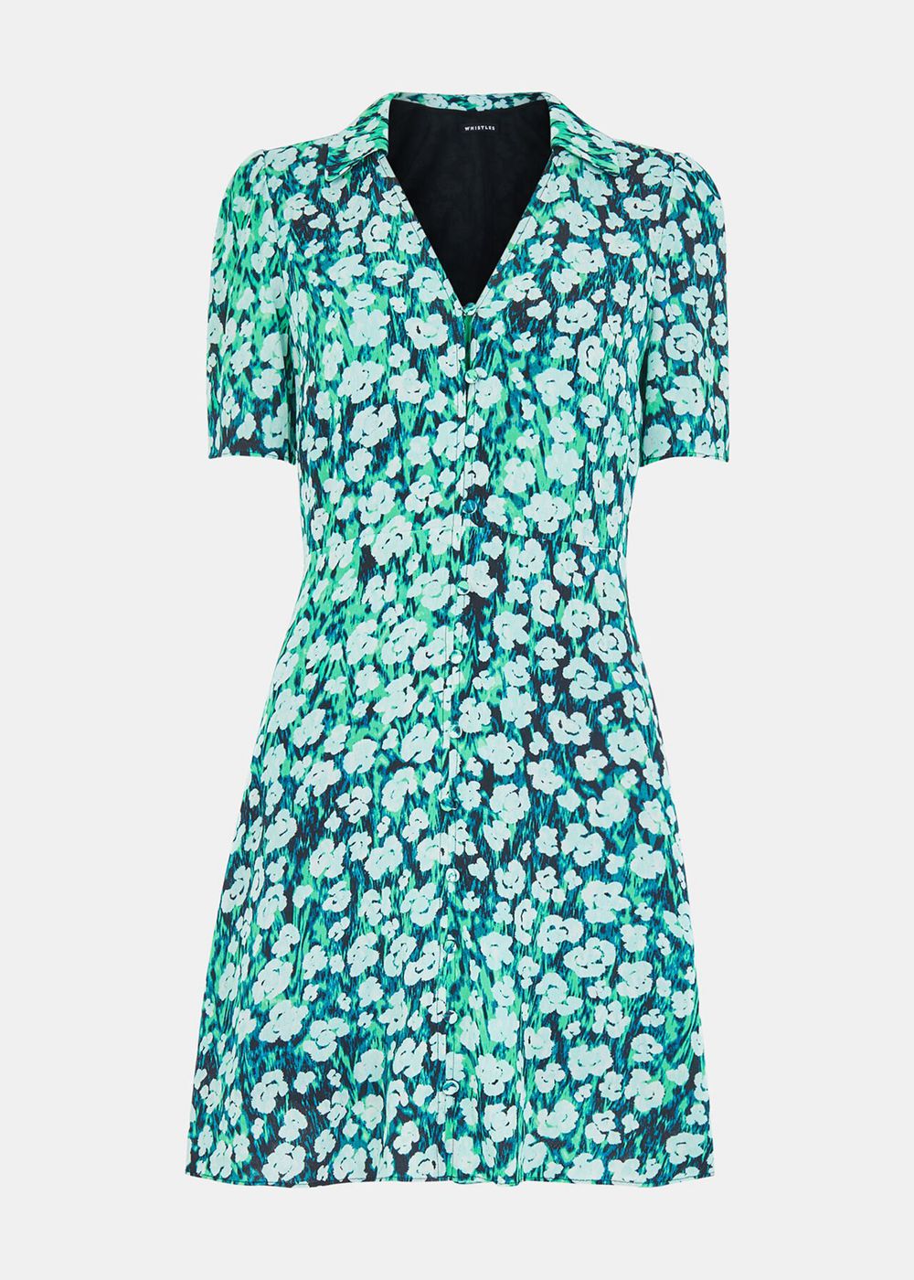 Whistles Floral Petal Rowan Dress Green / Multicolor | US-60981PMDV