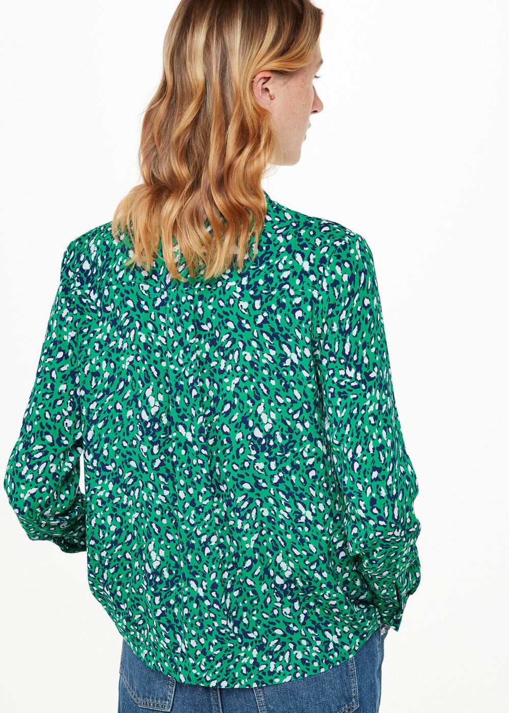 Whistles Flowing Leopard Print Shirts Green / Multicolor | US-17894KFUS