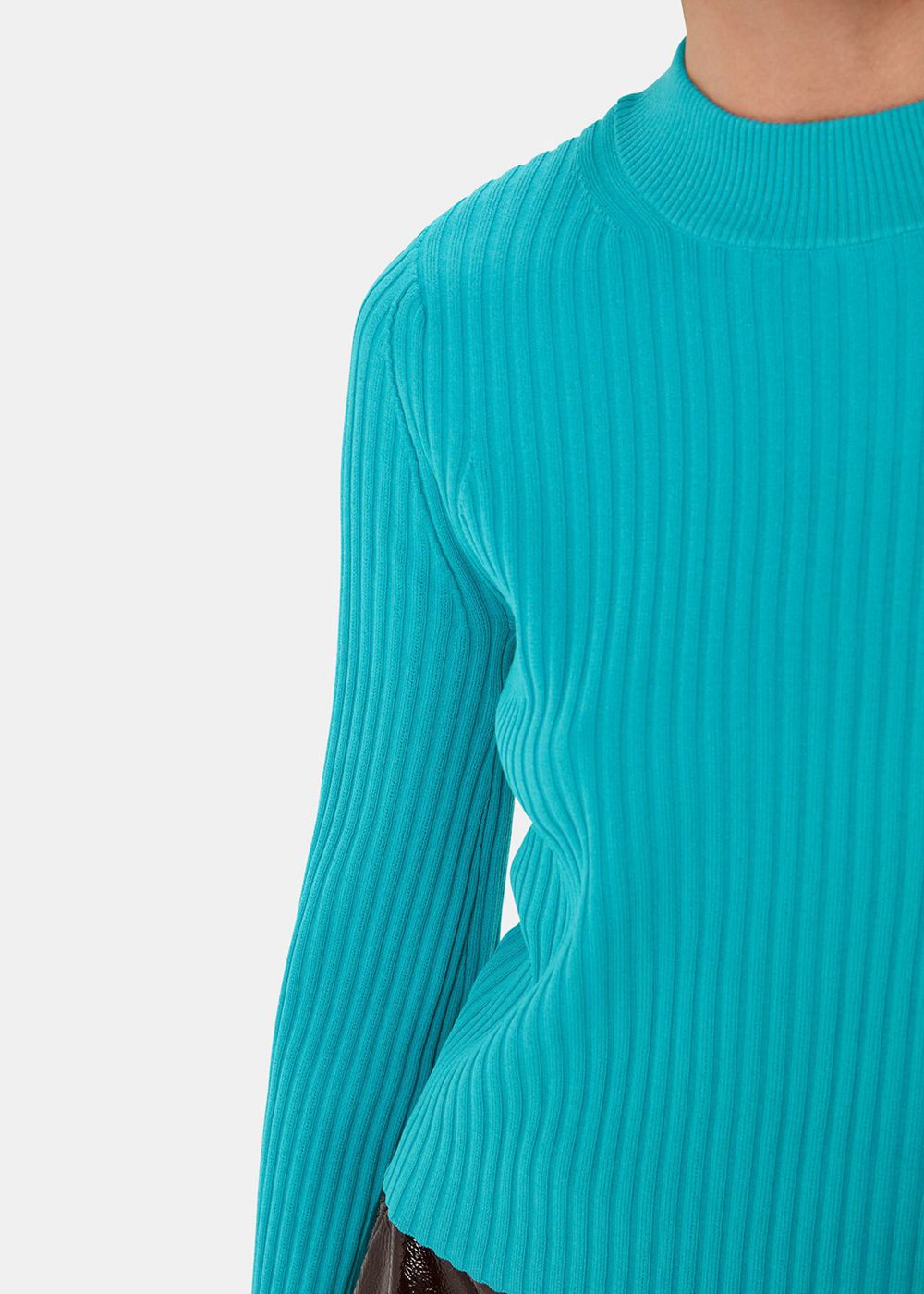 Whistles Fluted Sleeve Knitwear Turquoise | US-15974OTMN