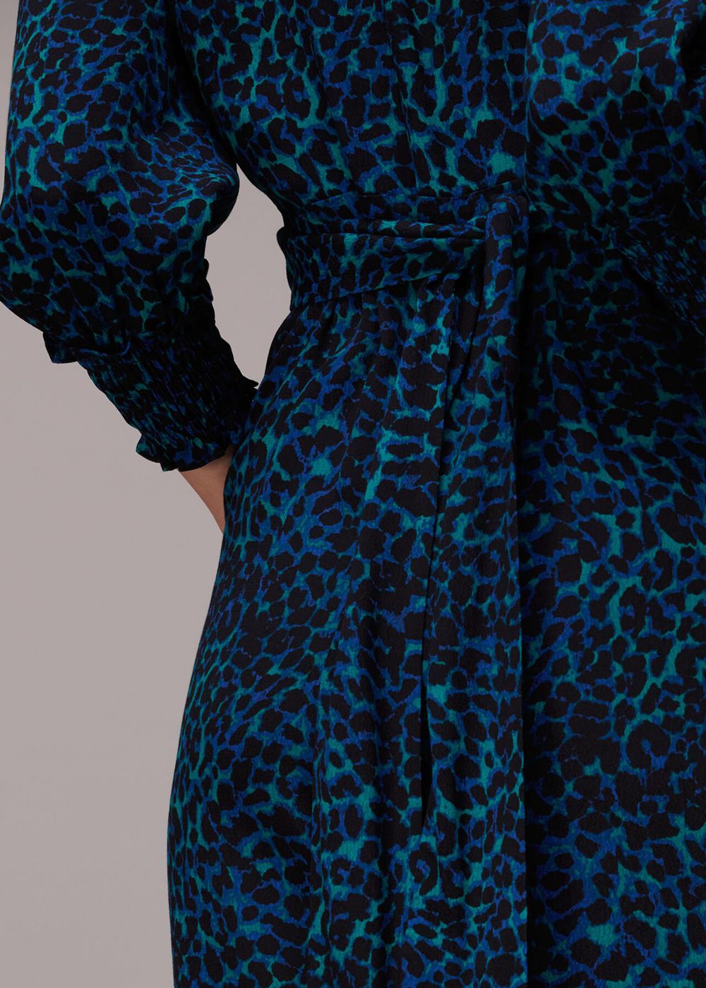 Whistles Forest Leopard Jumpsuit Turquoise / Multicolor | US-57684RZVP