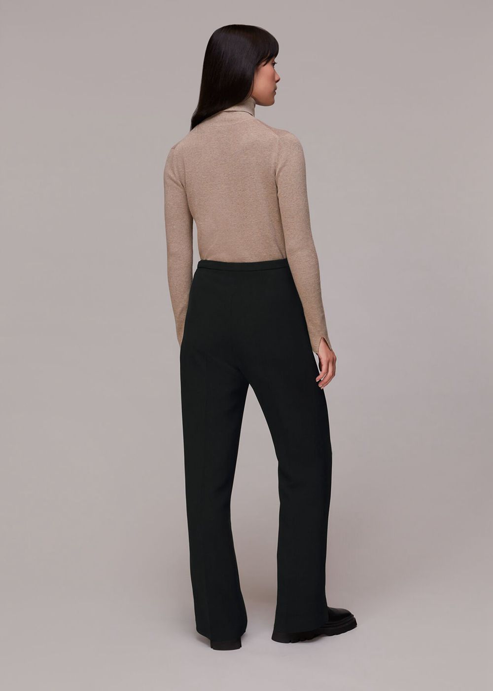 Whistles Full Length Anna Pants Black | US-79083ULRD