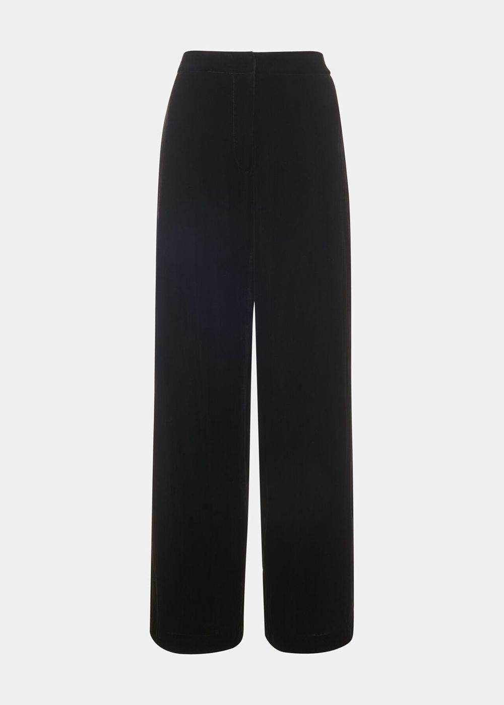 Whistles Full Length Velvet Pants Black | US-24678DGCK