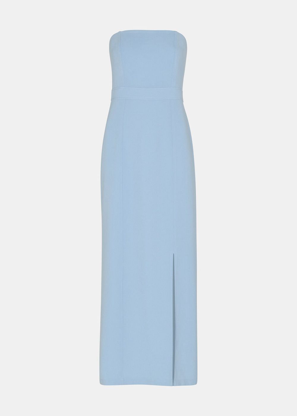 Whistles Gemma Strapless Maxi Dress Blue | US-72189YODJ