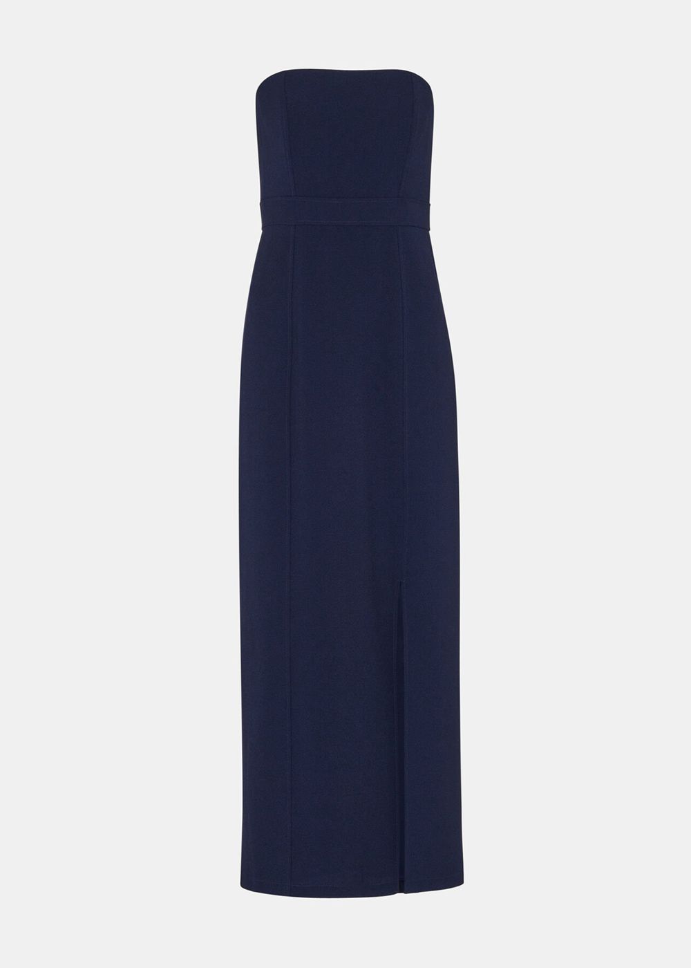 Whistles Gemma Strapless Maxi Dress Navy | US-20416COLR