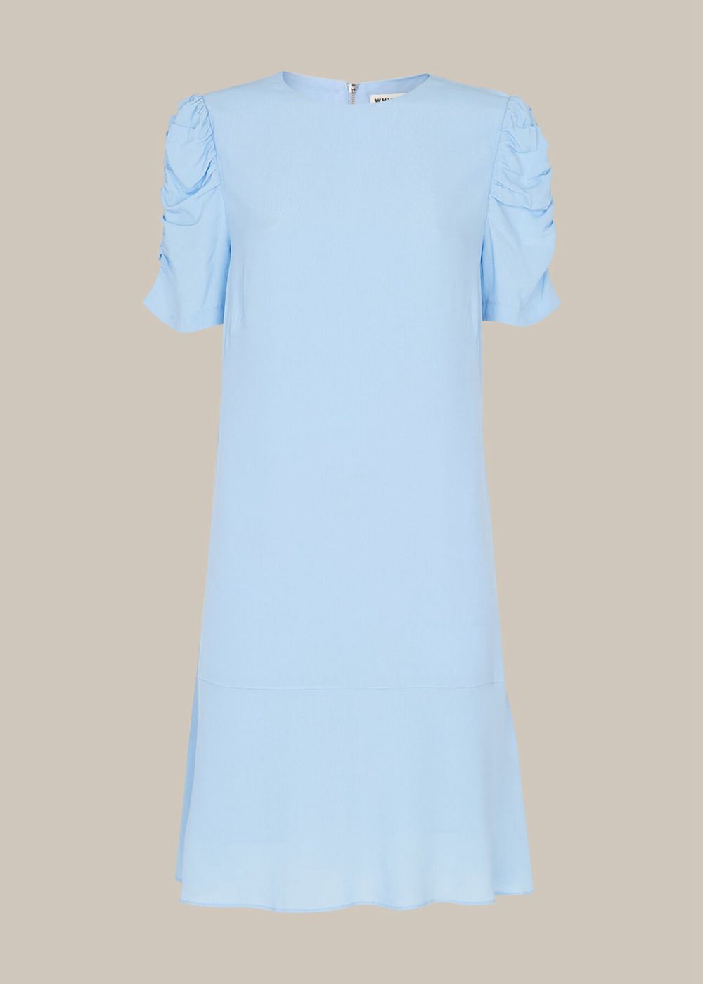 Whistles Georgina Zip Dress Blue | US-73285FWCK