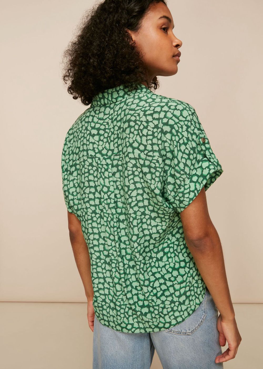 Whistles Giraffe Animal Pocket Shirts Green / Multicolor | US-70614ZPQL