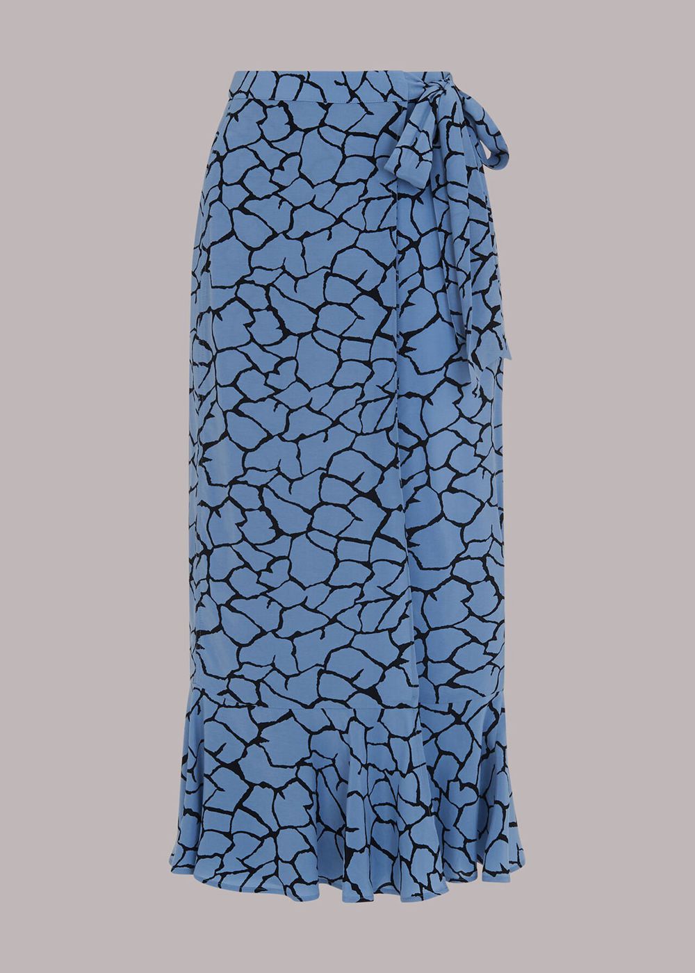 Whistles Giraffe Print Wrap Skirts Blue / Multicolor | US-83751BESF