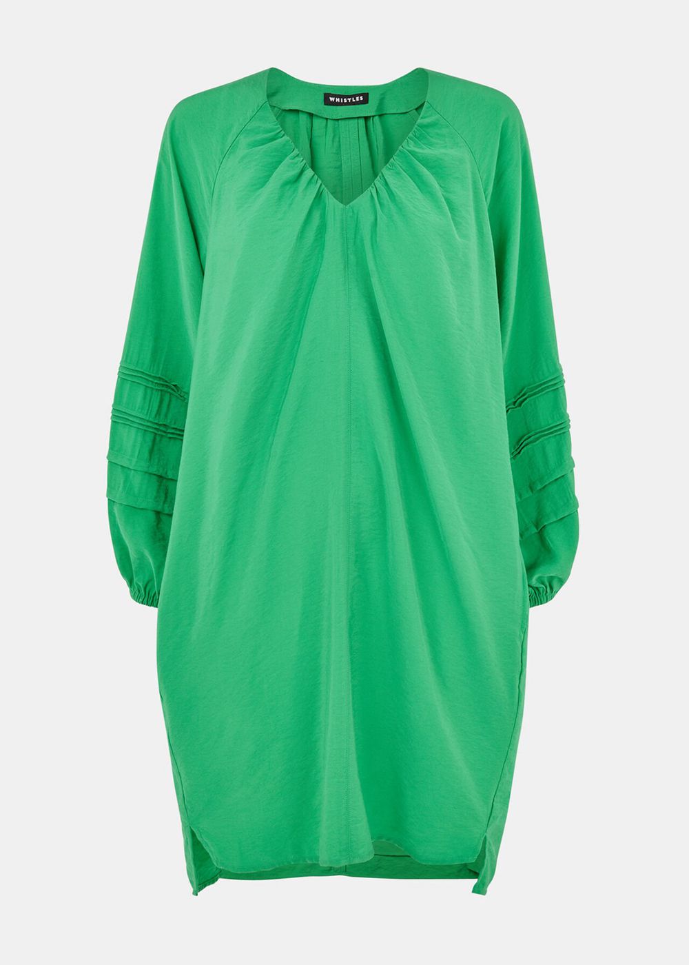 Whistles Grace V Neck Dress Green | US-49056SHGL