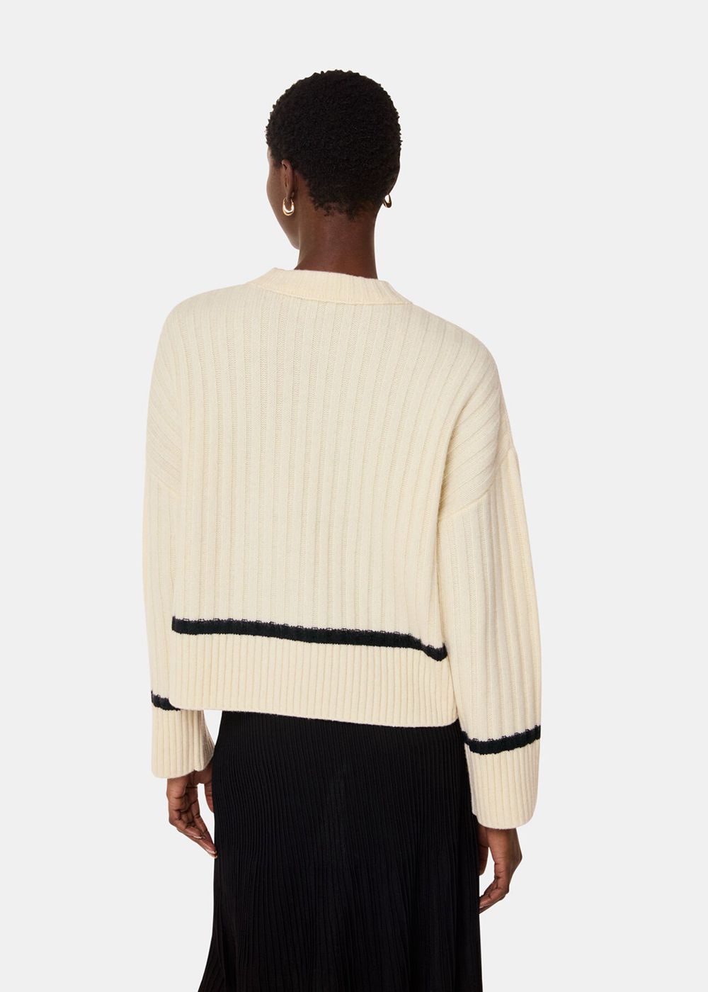 Whistles Graphic Intarsia Wool Knitwear White / Multicolor | US-20718VDYC