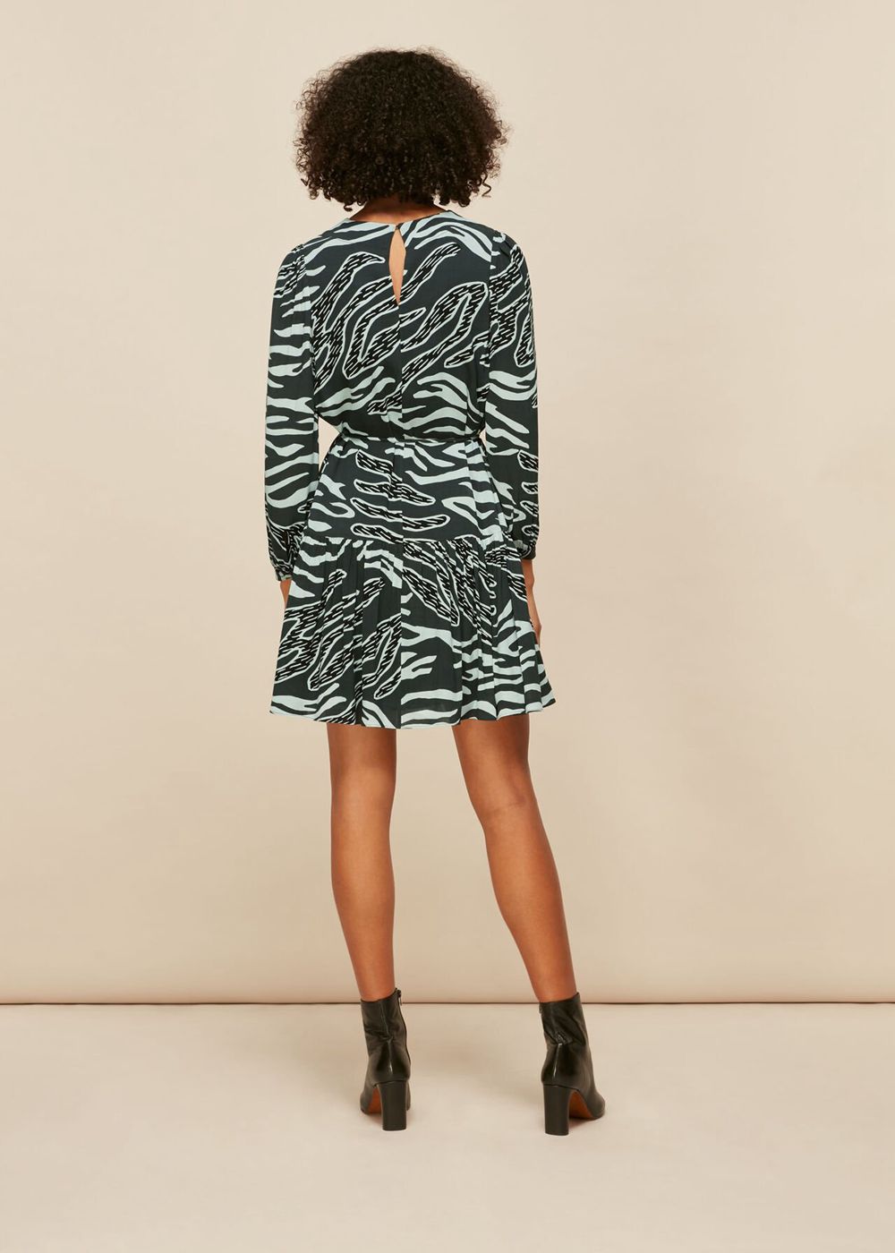 Whistles Graphic Zebra Print Dress Multicolor | US-82063TKGQ