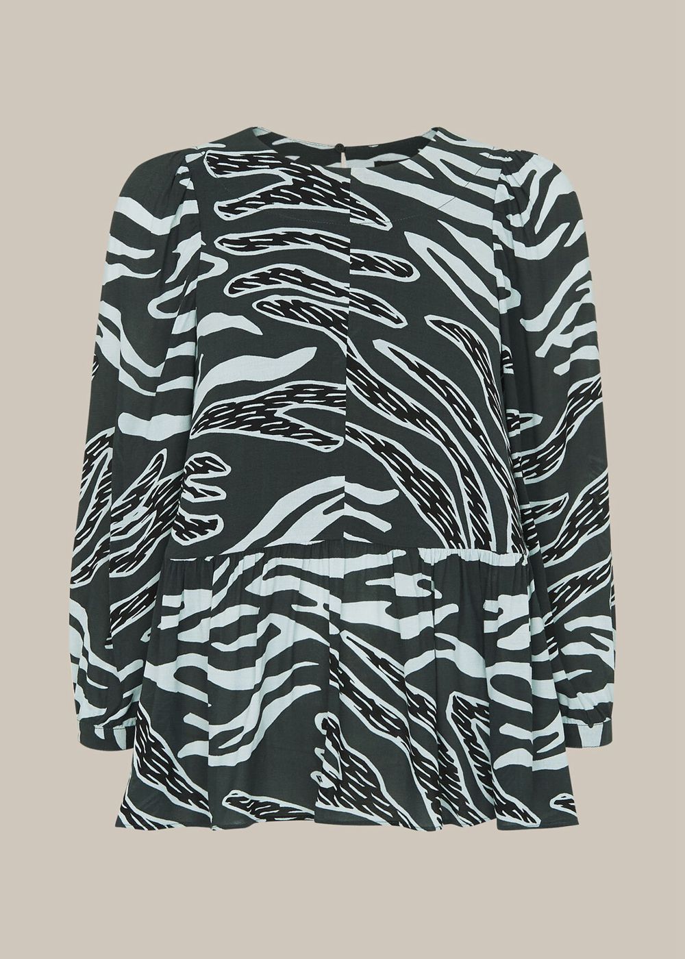 Whistles Graphic Zebra Print Top Multicolor | US-34985XDYN