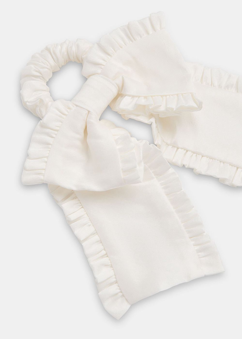 Whistles Hai Aster Scrunchie White | US-89726KXVF