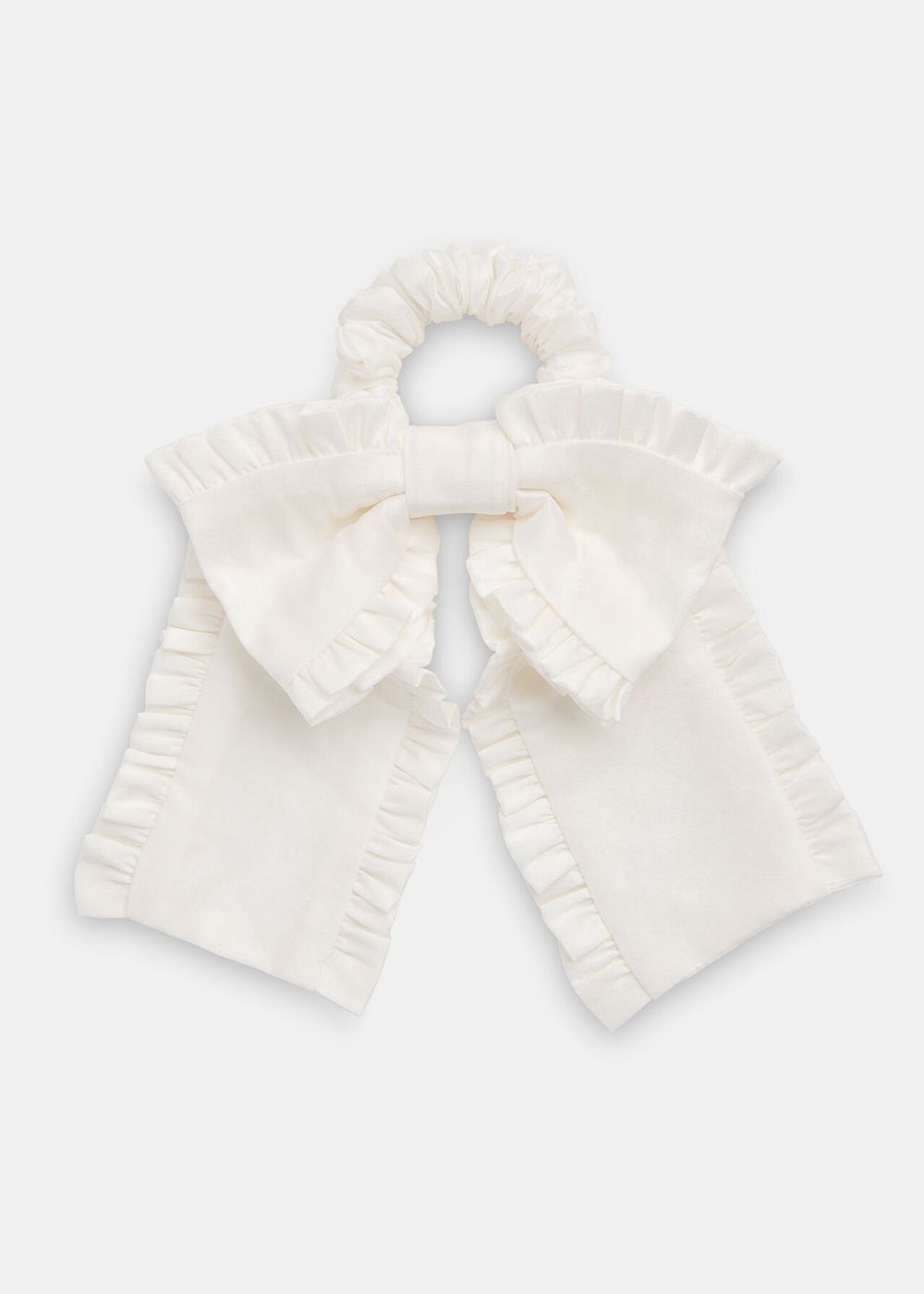 Whistles Hai Aster Scrunchie White | US-89726KXVF