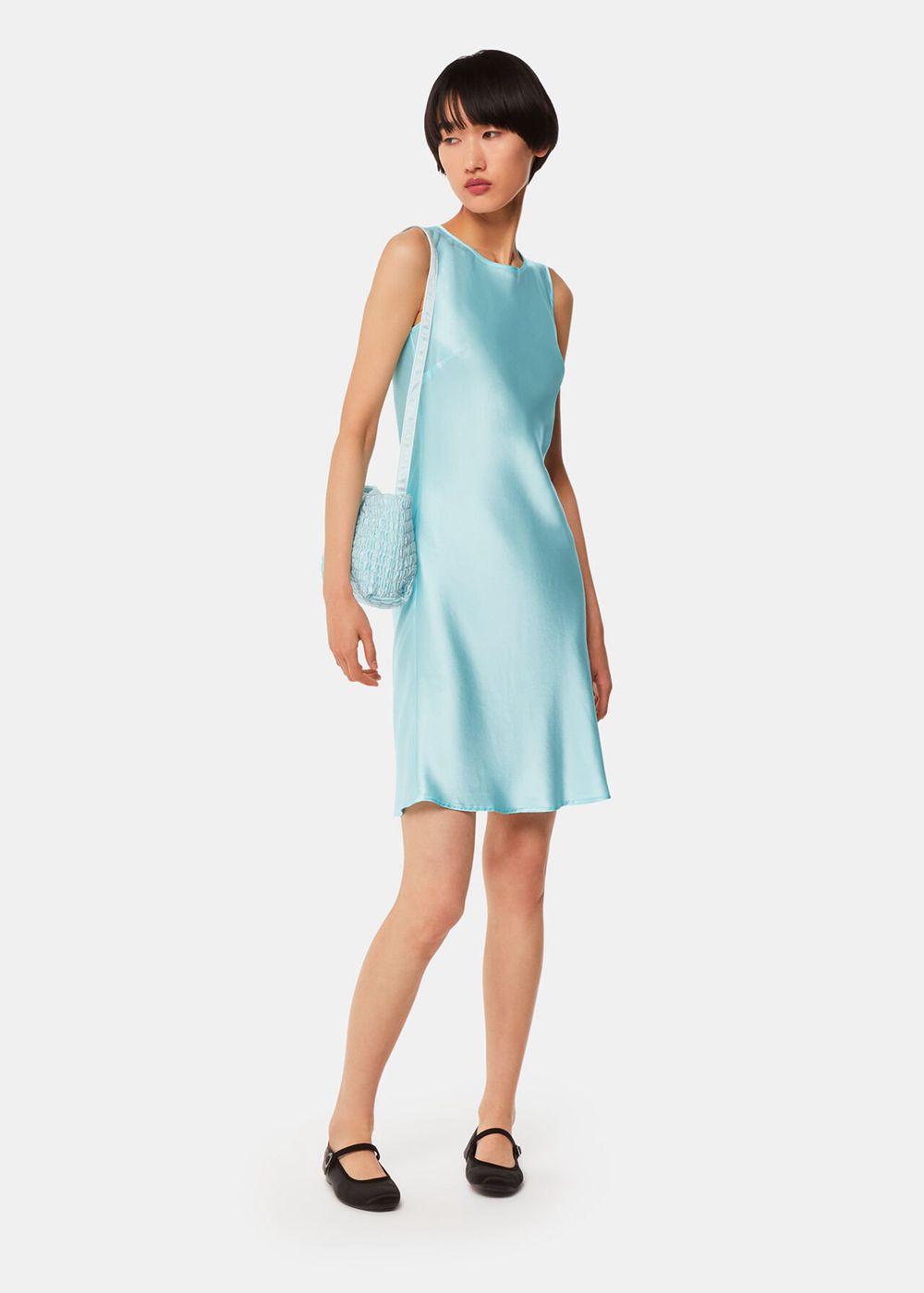 Whistles Hai Dora Exclusive Dress Blue | US-74621SFXA