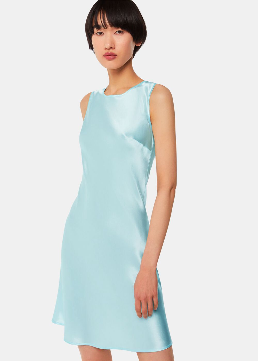 Whistles Hai Dora Exclusive Dress Blue | US-74621SFXA