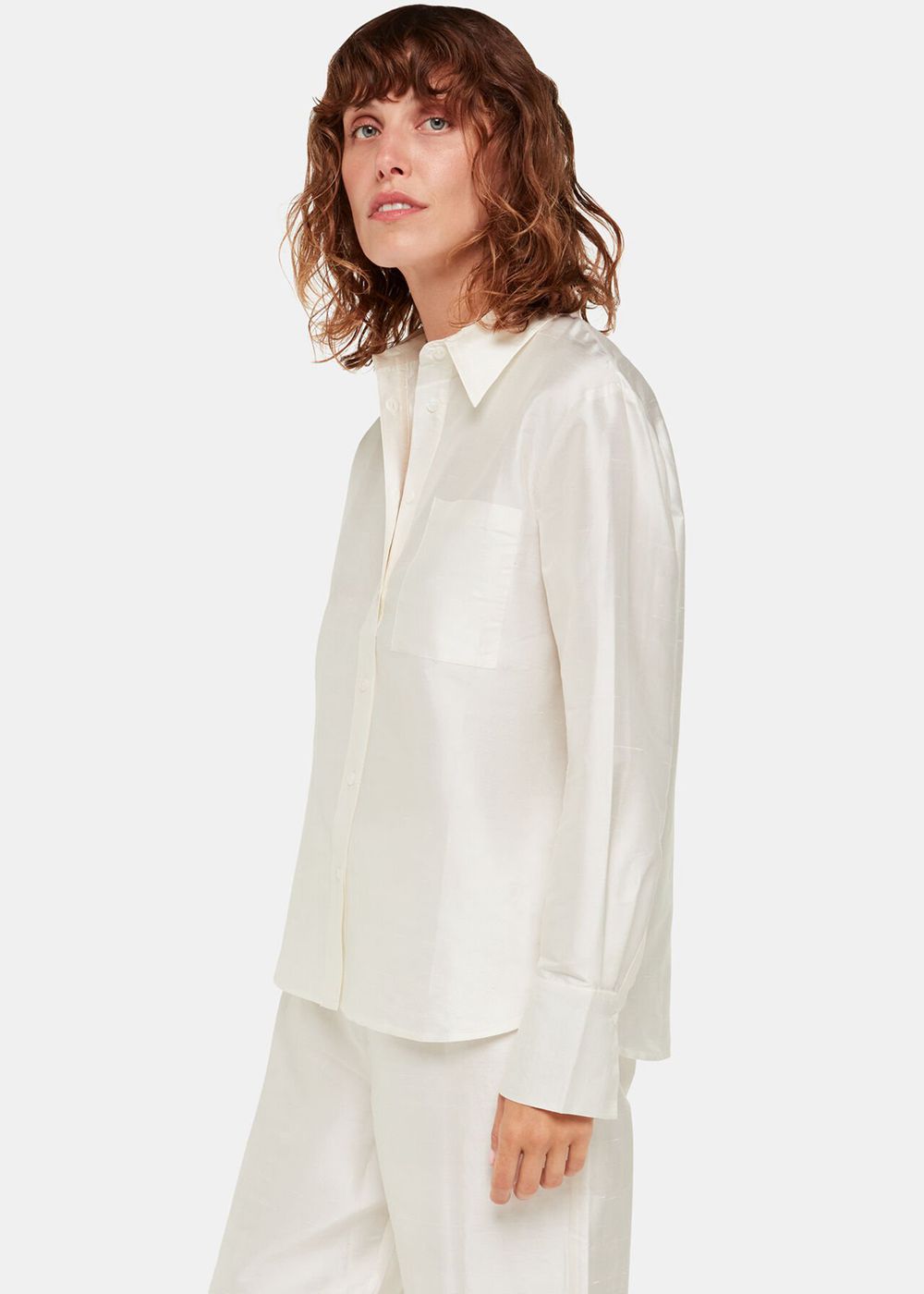 Whistles Hai Floris Shirts White | US-97326YIHN