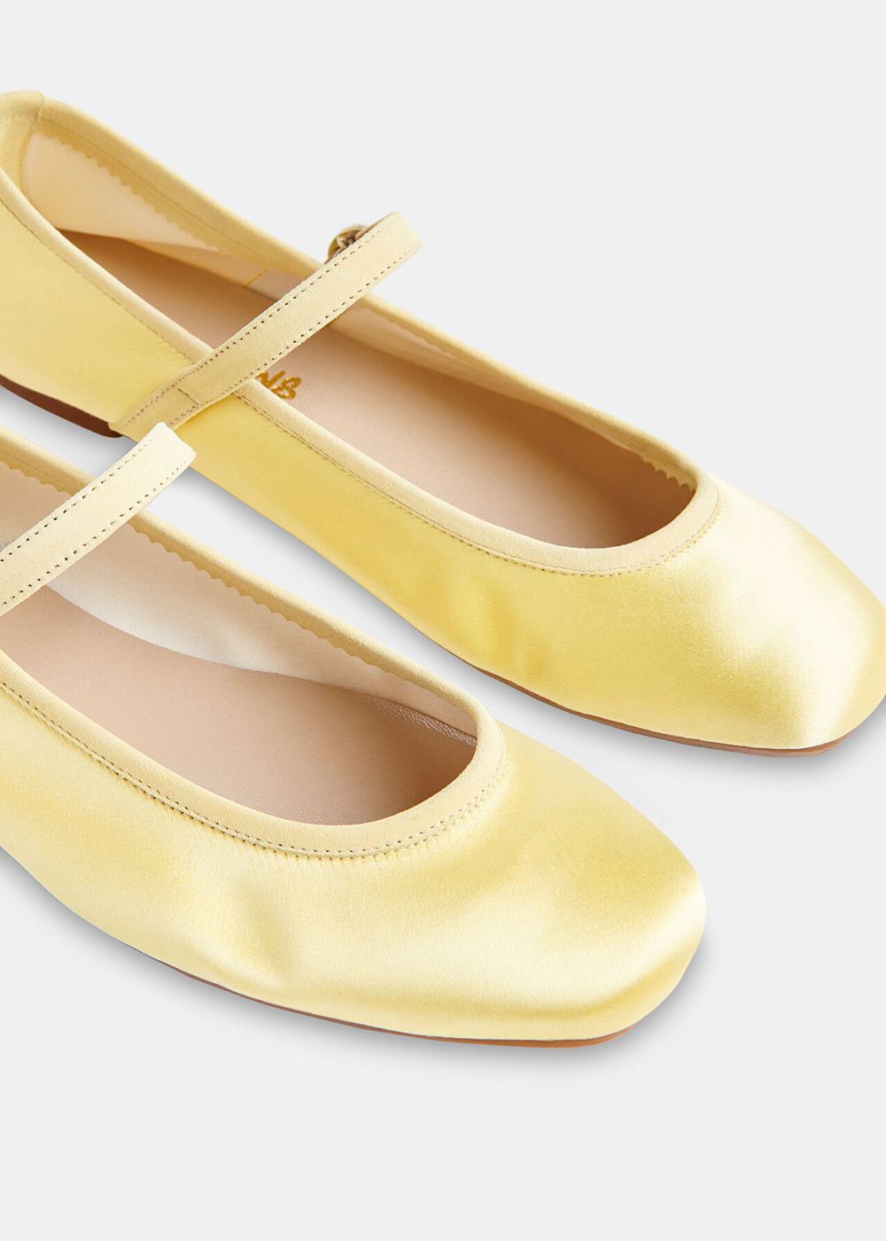 Whistles Hai Honoree Flat Shoes Yellow | US-94832STOA