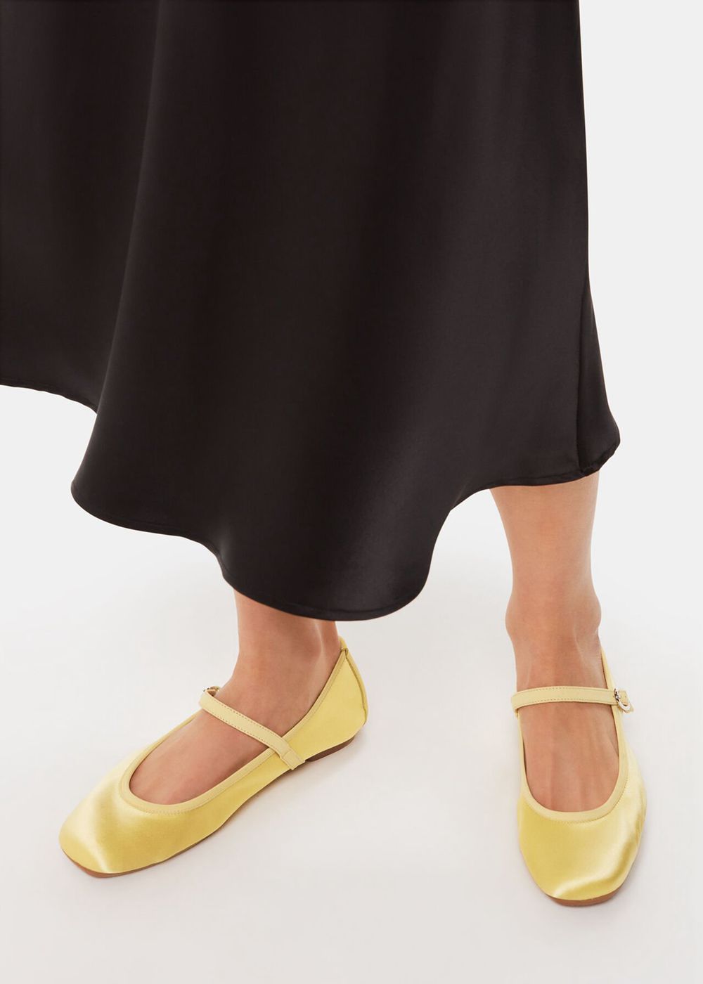 Whistles Hai Honoree Flat Shoes Yellow | US-94832STOA