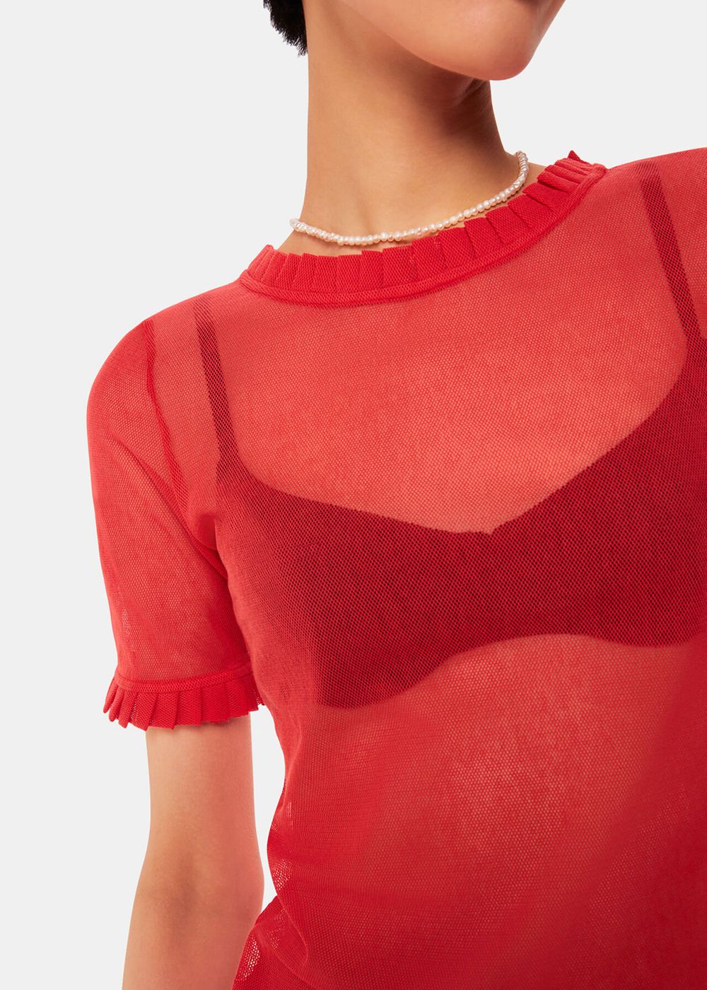 Whistles Hai Mila Top Red | US-15962OMND