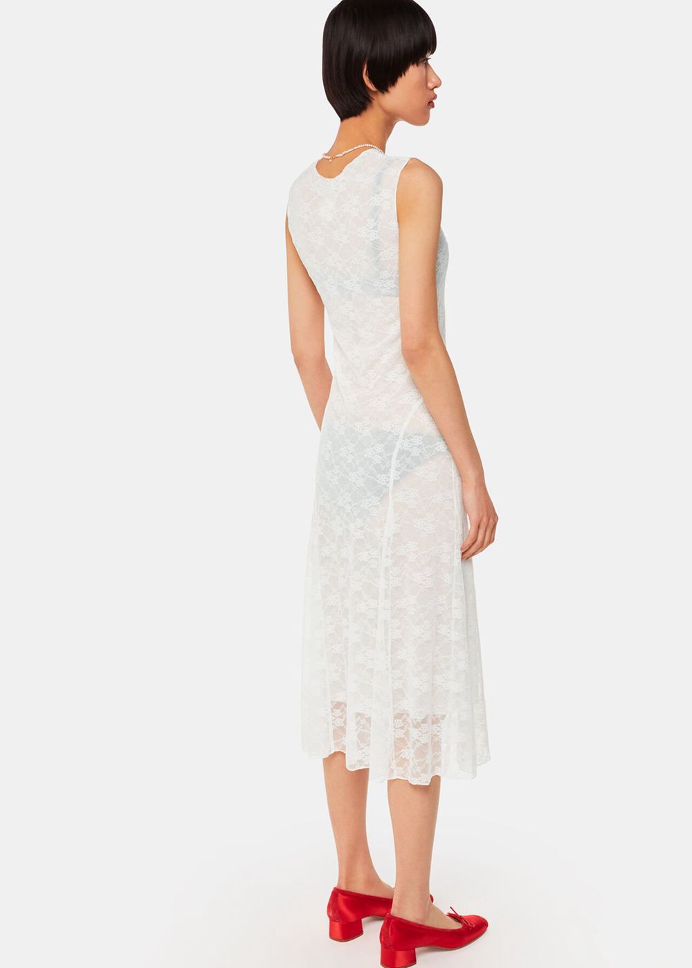 Whistles Hai Rosalie Dress White | US-78142GJVT