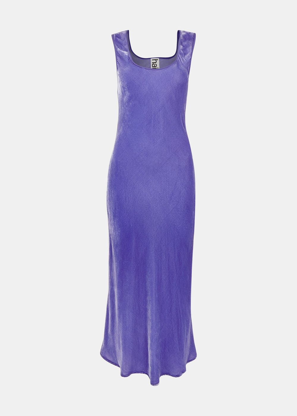 Whistles Hai Velvet Sienna Dress Purple | US-32605NKIU