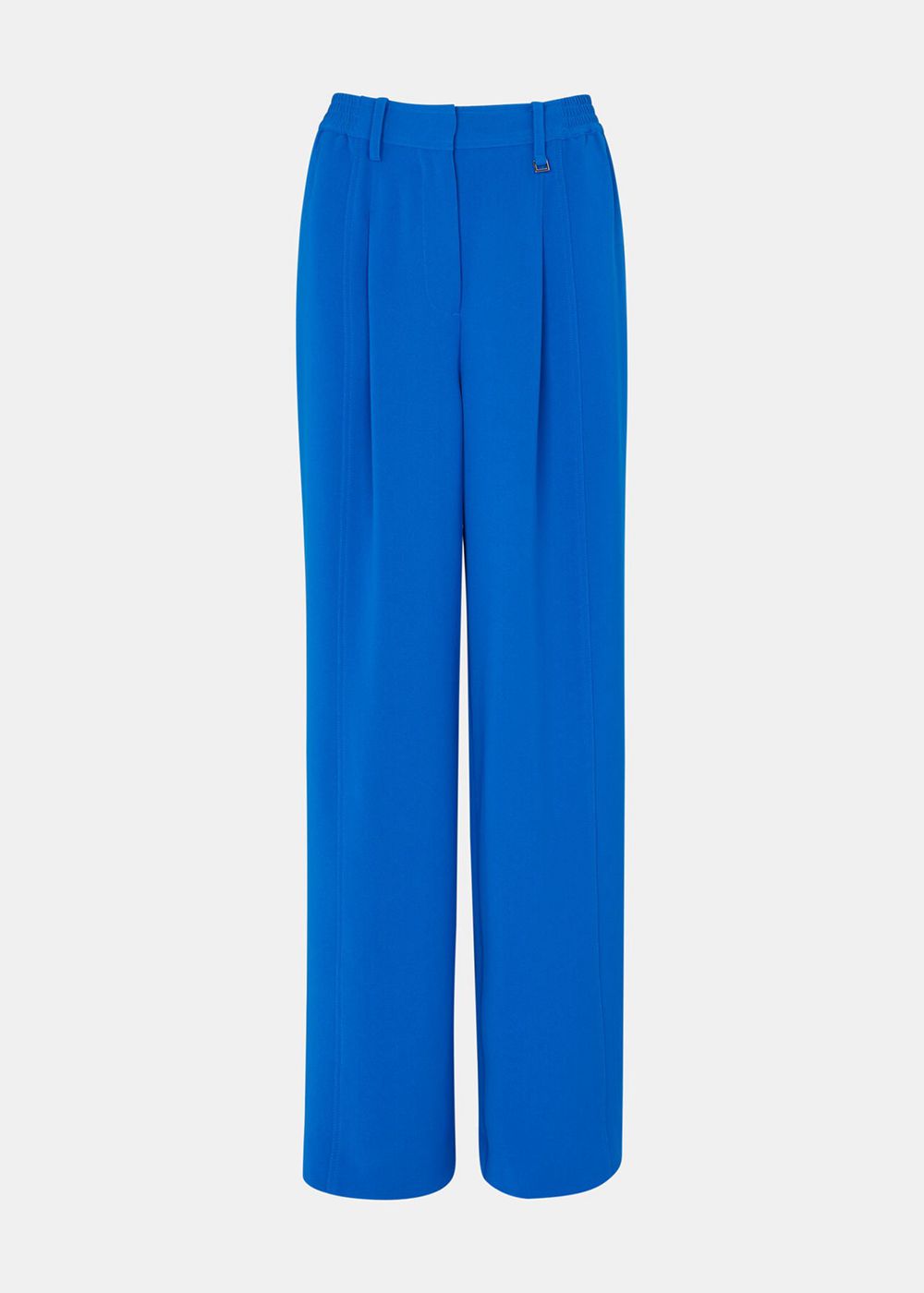 Whistles Harper Crepe Wide Leg Pants Blue | US-91864RDOZ