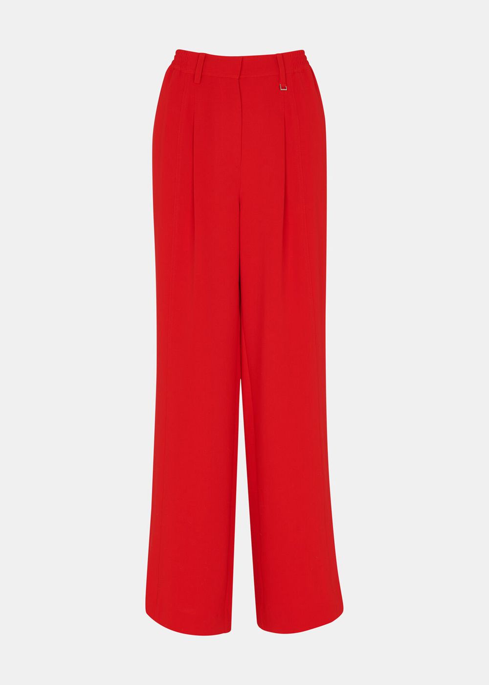 Whistles Harper Crepe Wide Leg Pants Red | US-30417DSHE