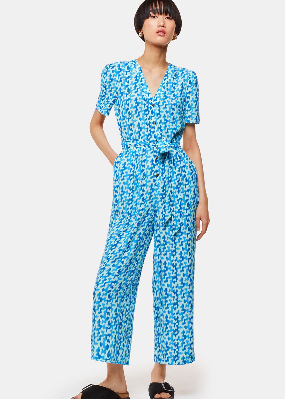 Whistles Hazy Coral Jumpsuit Blue / Multicolor | US-25436VFNH