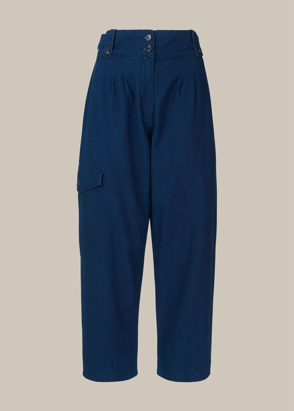 Whistles Indigo Cargo Pants Navy | US-97130VMXS