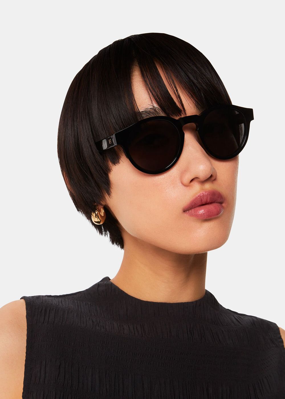 Whistles Isle Of Eden Eddie Sunglasses Black | US-60173GJOP